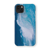 [Matte] Dark Blue Breaking Waves Phone Case