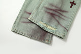 BLAZING SPRAY BOOT CUT DENIM JEANS