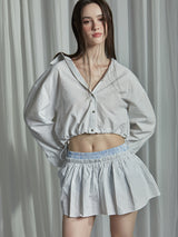 SEERSUCKER SHIRT -IVORY