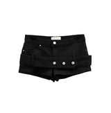 トリックベルトコットンショートパンツ