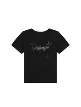 BENNY × Miseki SEOUL sparkle graphic short sleeves_black