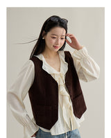 French Ruffle Cuff Romantic Blouse