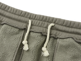 stitch cargo sweat pants - grey         