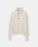 Choru High-Neck Button Knit