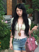 Pink Dot Bolero Tee