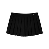 Low-Rise Slim Mini Skirt Pants_Black