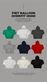 LMN ピエットバルーンオーバーサイズフィットフーディー (9 colors)