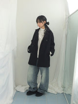 Raglan A-line coat