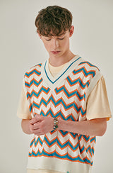 FRIEZE KNIT VEST