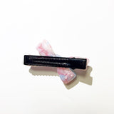 Marble ribbon hairclip (6color)