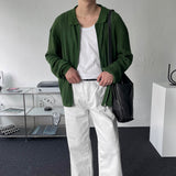 OWN Leaf Long Sleeve Knitwear Zip-Up (3 colors)