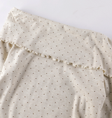 Savia Dot Frill Slim Top Set