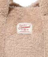 Clover Heart Fluffy Medium Tote Bag Beige