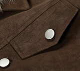 Leon Fur Collar Leather Jacket