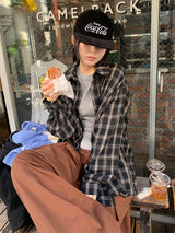 スローツーウェイチェックシャツ (2C)