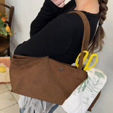 ペーパーボートバッグ (Suede)(brown)