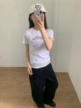 Blossom Crewneck T-Shirt (4color)