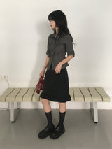 Midi Frill Skirt
