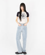 WASHED WIDE DENIM PANTS [2color]