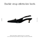 ビト スティレット バックル ストラップ ヒール