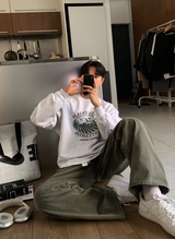 No-Mace Parachute Deep Dying Cargo Wide Pants