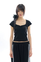 Fable slim ribbed tee