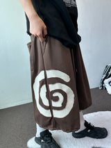 Hip Tone Side Big Snail Balloon Bermuda Shorts 4color