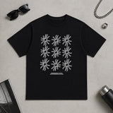 オーバーサイズ フィット9 フラワー プリント ショートスリーブ Tシャツ