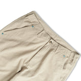 LEAF LINEN PARACHUTE PANTS BEIGE