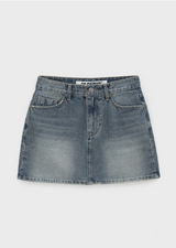 [B-DENIM] VINTAGE MINI SKIRT 038