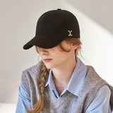 VA Curved Stud Ball Cap / Black