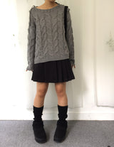 Pudding off-shoulder knit
