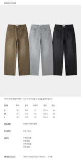 raid-washed denim (3 colors)