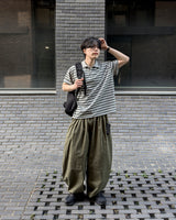 パヴェルストライプカラーショートスリーブTシャツ