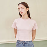 VZ 3D ロゴクロップTシャツ / ピンク