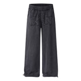 Virelle Washed Graphic Wide Pants