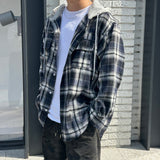 LMN Er Western Checkered Hooded Shirt (3 colors)