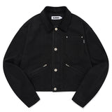 コーデュロイカラーワークジャケット [BLACK]