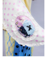 UnsocialNightXオリガエルコラボプリントパッチワークかわいい痛バッグ