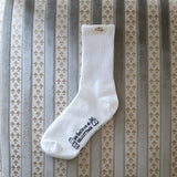 Deli and Buffle Label socks (white)