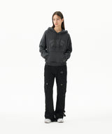 RAW CUT PRAY CROP HOODIE