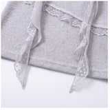 Mabel Asymmetric Lace Top