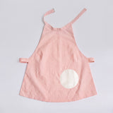 Dot layered top - peach