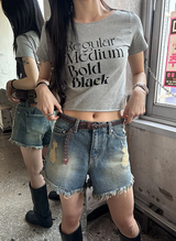 [S/S] レギュラープリンティングハーフTシャツ(3color)