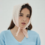 VA Curved Oval Metal Lace Bandana / Pink