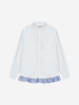 レギュラースナップフリルシャツ(WHITE)