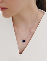 26SS★ [Premium Plating] Penisense AB Goutte Necklace Lapis Lazuli