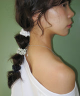 [3 set] Berry mini scrunchie (Navy)