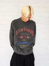 VENTIQUE ピグメントブラッドスウェットシャツ 2colors