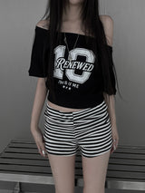 number off shoulder mtm (3color)